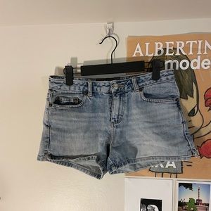Weathervane denim shorts